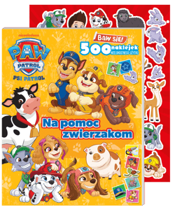 Na pomoc zwierzakom. Psi Patrol. Baw się! 500 naklejek - Opracowanie Zbiorowe