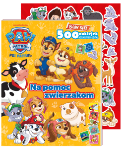 Na pomoc zwierzakom. Psi Patrol. Baw się! 500 naklejek - Opracowanie Zbiorowe