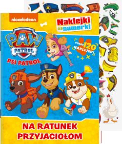 Na ratunek przyjaciołom! Psi Patrol. Naklejki na numerki - Opracowanie Zbiorowe