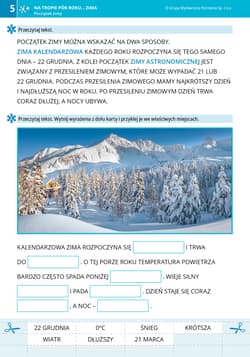Galeria - zdjęcie nr. 4 - Na tropie pór roku Zima Materiały dla uczniów z niepełnosprawnością intelektualną