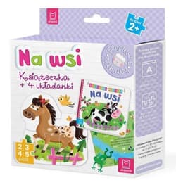 Na wsi Książeczka i cztery układanki Puzzle dla malucha - Opracowanie Zbiorowe