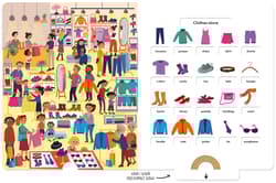 Galeria - zdjęcie nr. 4 - Na zakupach Słowniczek polsko-angielski Książka z wysuwankami