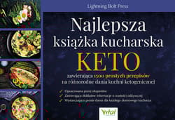 Najlepsza książka kucharska KETO zawierająca 1500 prostych przepisów na różnorodne dania kuchni keto - Lightning Bolt  Press