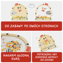 Galeria - zdjęcie nr. 3 - Nakarm kurę - drewniana gra zręcznościowa 36 mies.+