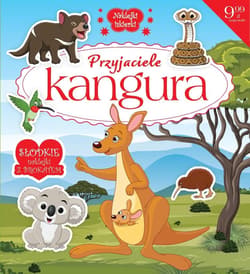 Naklejki iskierki z brokatem. Przyjaciele Kangura - Praca zbiorowa