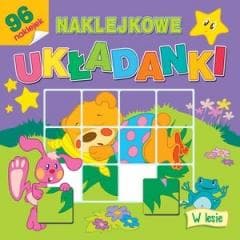 Naklejkowe układanki. W lesie - Monika Tomaszewska