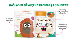 Galeria - zdjęcie nr. 2 - Naśladuj dźwięki. Kapitan Nauka. Zabawy logopedyczne. Loguś bawi się słowami