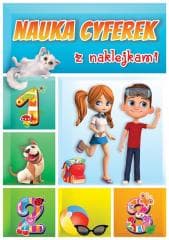 Nauka cyferek z naklejkami - Praca zbiorowa
