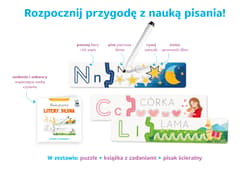 Galeria - zdjęcie nr. 2 - Nauka pisania. Litery i słowa. Książka + puzzle do pisania