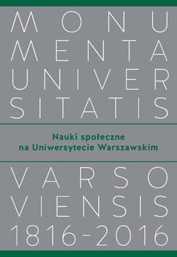 Nauki społeczne na Uniwersytecie Warszawskim -  Wąsowicz Marek