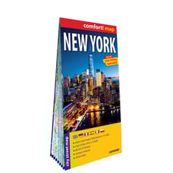 New York city street map 1:75 000 laminat 2025 - Opracowanie Zbiorowe