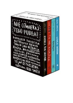 Nie otwieraj tego pudła 4 Bestsellery Keri Smith: Zniszcz ten dziennik, To Nie Książka, Bałagan, Łowca Skarbów - Keri Smith