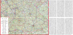 Galeria - zdjęcie nr. 4 - Niemcy mapa samochodowa 1:900 000 laminat 2023