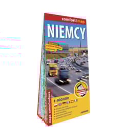 Niemcy mapa samochodowa 1:900 000 laminat 2023 - Opracowanie Zbiorowe