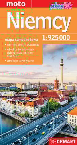 Niemcy mapa samochodowa 1:925 000. Plastik - Opracowanie Zbiorowe