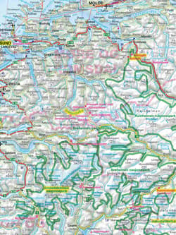 Galeria - zdjęcie nr. 2 - Norwegia laminowana mapa samochodowo-turystyczna 1:1 000 000