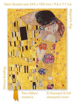 Notatnik quatro linia TW Pocałunek Gustav Klimt