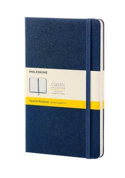 Notes Moleskine Classic L w kratkę twarda, szafiro