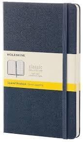 Notes Moleskine Classic L w kratkę twarda, szafiro