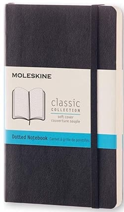 Notes Moleskine Classic P  w kropki czarny