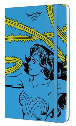 Notes Moleskine edycja limitowana Wonder Woman w linie, niebieski