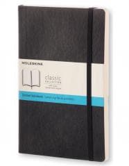 Notes Moleskine L w kropki czarna miękka oprawa