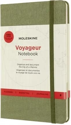 Notes Moleskine Voyageur elm green, 208 stron