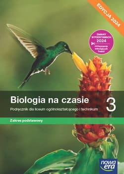 Nowa biologia na czasie podręcznik 3 liceum i technikum zakres podstawowy EDYCJA 2024 - Holeczek Jolanta