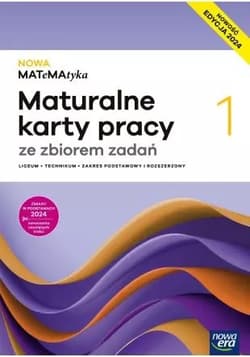 Nowa Matematyka 1 maturalne karty pracy zakres podstawowy rozszerzony EDYCJA 2025 - Wej Karolina, Wej Karolina, Ponczek Dorota, Ponczek Dorota