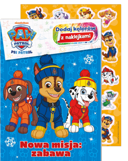 Nowa misja: zabawa. Psi Patrol. Dodaj Kolorów z naklejkami - Opracowanie Zbiorowe
