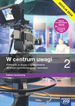 Nowa wiedza o społeczeństwie W centrum uwagi podręcznik 2 liceum i technikum zakres rozszerzony EDYCJA 2024 - Drelich Sławomir, Martinek Ewa