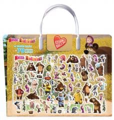 Nowe wyzwanie. Kocham naklejać. Masza i niedźwiedź - Opracowanie Zbiorowe