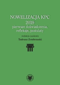 Nowelizacja KPC 2019 - pierwsze doświadczenia, refleksje i postulaty - Opracowanie Zbiorowe