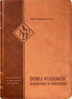 Nowy Testament NPD, karmelowa z paginatorami - praca zbiorwa