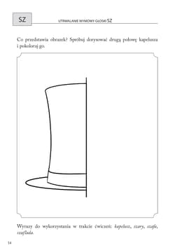 Galeria - zdjęcie nr. 2 - Obrazkowe ćwiczenia logopedyczne dla przedszkolaków SZ, Ż, CZ, DŻ Ćwiczenia wspomagające terapię logopedyczną głosek