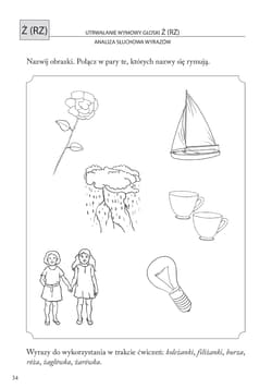 Galeria - zdjęcie nr. 4 - Obrazkowe ćwiczenia logopedyczne dla przedszkolaków SZ, Ż, CZ, DŻ Ćwiczenia wspomagające terapię logopedyczną głosek