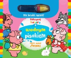 Odkrywaj kolory z wodnym pisakiem Trzy małe świnki