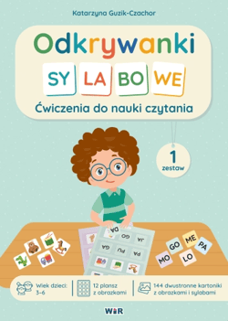 Odkrywanki Sylabowe ćwiczenia do nauki czytania zestaw 1 - Katarzyna Guzik-Czachor