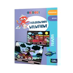 OKIDOKI Kolorowanka welurowa Pojazdy
