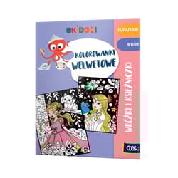 OKIDOKI Kolorowanka welurowa Wróżki i Księżniczki