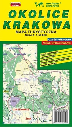Okolice Krakowa część północna 1:50 000