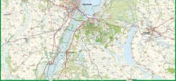 Galeria - zdjęcie nr. 2 - Okolice Szczecina mapa turystyczna 1:75 000 laminat 2024