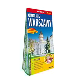 Okolice Warszawy mapa turystyczna 1:75 000 laminat 2024 - Opracowanie Zbiorowe