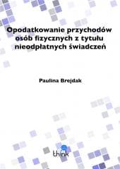 Opodatkowanie przychodów osób fizycznych.. - Paulina Brejdak