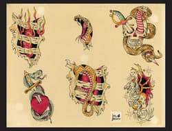 Galeria - zdjęcie nr. 4 - Original Tattoo Flash of John W. Harden wer. angielska
