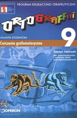 Ortograffiti 9 Zeszyt ćwiczeń Ćwiczenia grafomotoryczne Gimnazjum