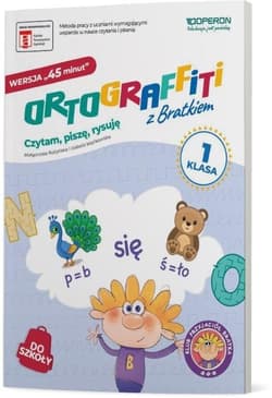 Ortograffiti z Bratkiem Klasa 1 Czytam, piszę, rysuję Edukacja wczesnoszkolna - Rożyńska Małgorzata, Mańkowska Izabela