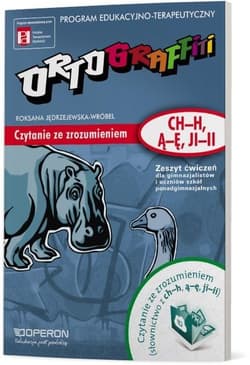 Ortograffiti Zeszyt ćwiczeń Czytanie ze zrozumieniem (ch-h, ą-ę, ji-ii) - Jędrzejewska-Wróbel Roksana