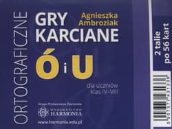 Ortograficzne gry karciane Ó i U klasy 4-8