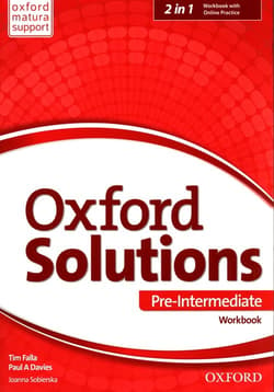 Oxford Solutions Pre Intermediate Workbook + Online Practice